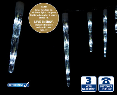 24 Giant Icicle Lights †