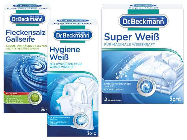 Dr. Beckmann Super Weiß/ Hygiene Weiß/Fleckensalz