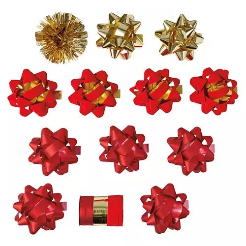 12 Pack Bows - Classic Christmas