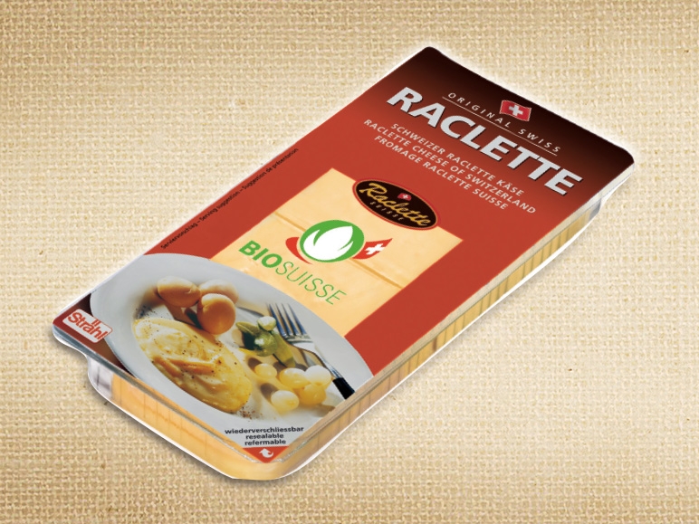 Raclette bio en tranches