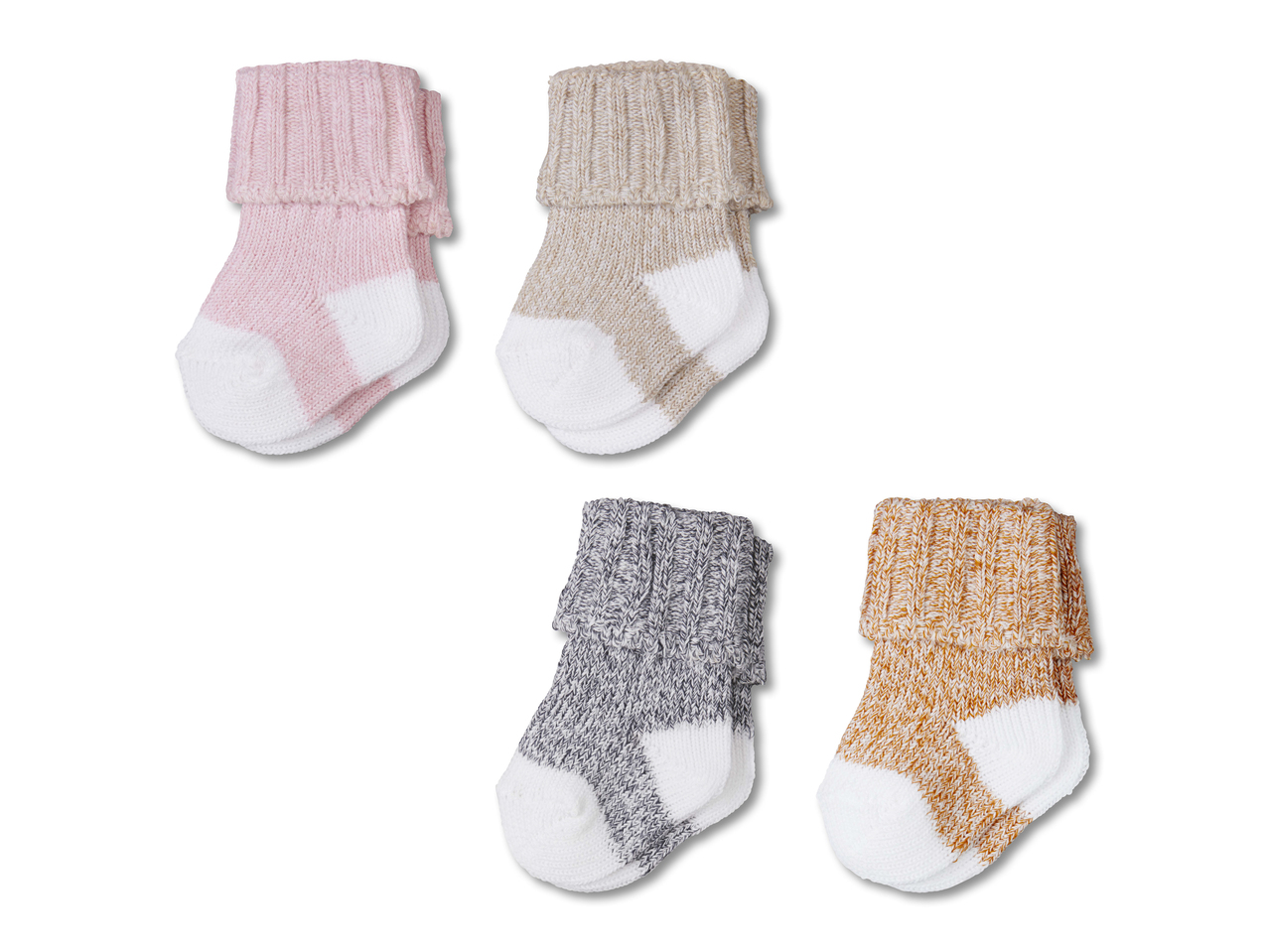 Chaussettes en maille pour bébé, lot de 21