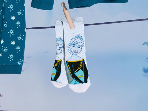 Girls' Character Socks Per pack "Frozen, Lion King, Disney Princess"