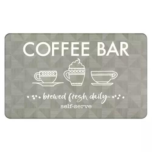 18" x 30" Comfort Cushion Kitchen Mat - Coffee Bar