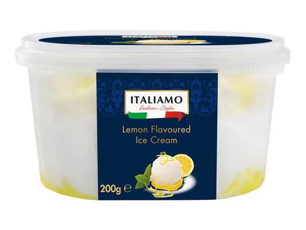 Eiscreme mit sizilianischen Zitronen