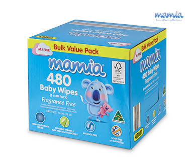 Baby Wipes 480pk Scented Or Fragrance Free
