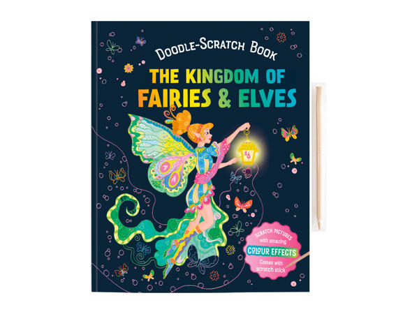 Kids' Christmas Scratch Art Book