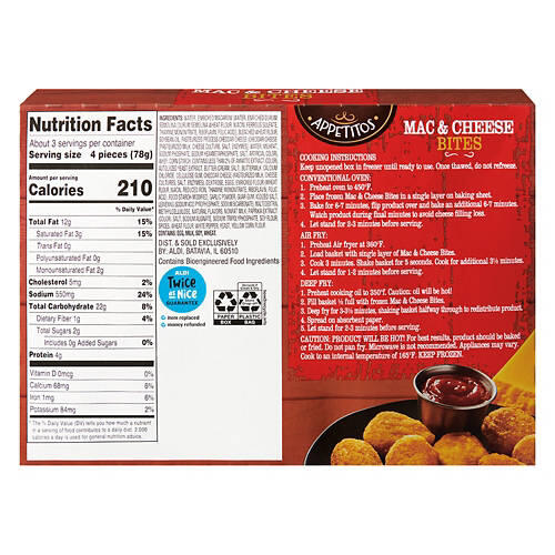 Mac & Cheese Bites, 8 oz