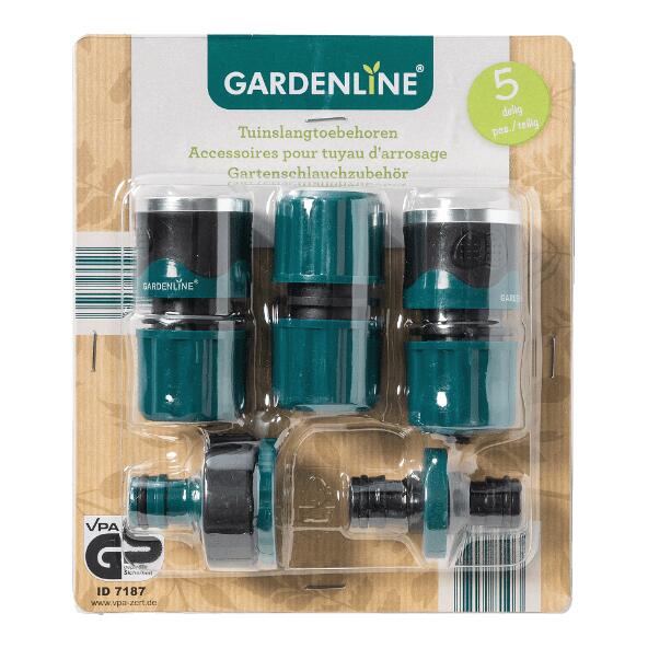 GARDENLINE(R) 				Tuinslangtoebehoren, 5 st.