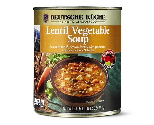 Deutsche Küche 
 German Lentil Vegetable or Lentil Chickpea Soup