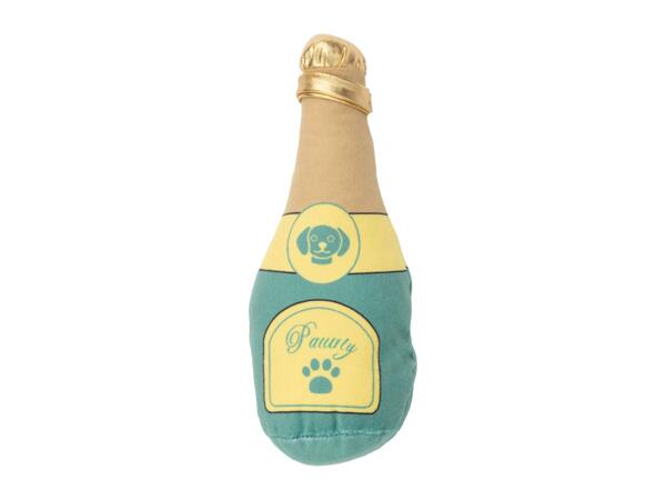 Zoofari Sparkling Wine Christmas Dog Toy