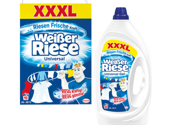 Weißer Riese Waschmittelpulver/ Flüssigwaschmittel