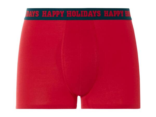 Livergy Men's Christmas Boxers - 3 pack