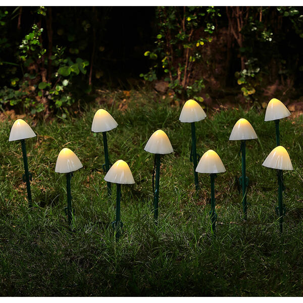 LED-Solar-Lichterkette "Pilze"