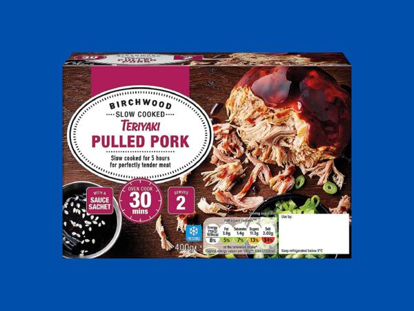 Birchwood Slow Cooked Pulled Pork with Teriyaki Sauce
