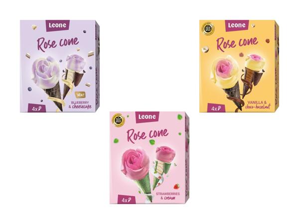 Cornet rose Leone