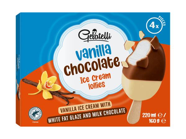 Vanille-Schoko Stieleis