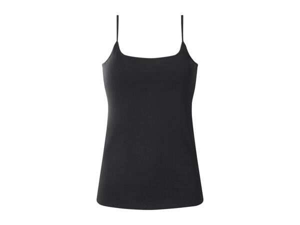 Ladies' Black and White Vest Tops - 3 Pack