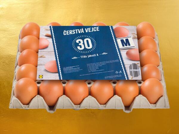 ČERSTVÁ VEJCE „M" / PODESTÝLKOVÁ VEJCE „S"