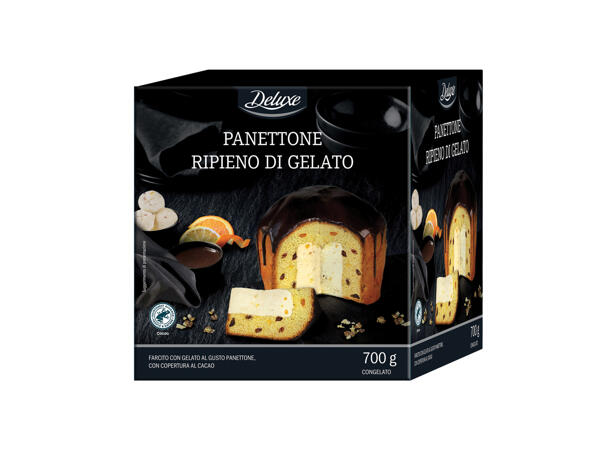 Panettone filled with Panettone-Flavoured Ice Cream