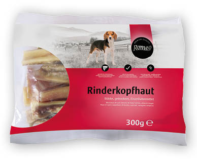 Cuir chevelu de bœuf pour chiens ROMEO