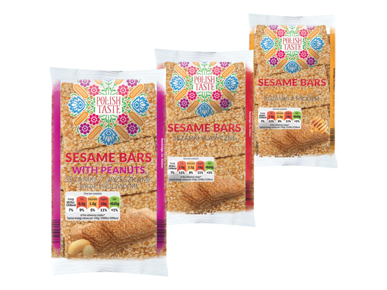 Thin and Crispy Sesame Bar