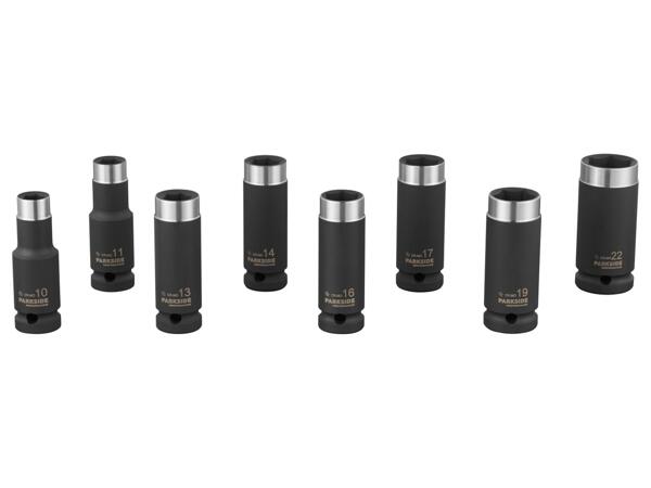 Impact wheel nut socket set