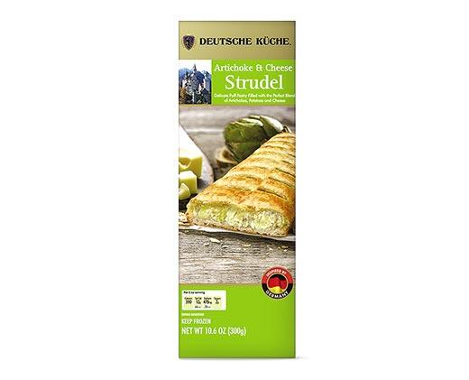 Deutsche Küche 
 Spinach & Ricotta or Artichoke & Cheese Savory Strudel