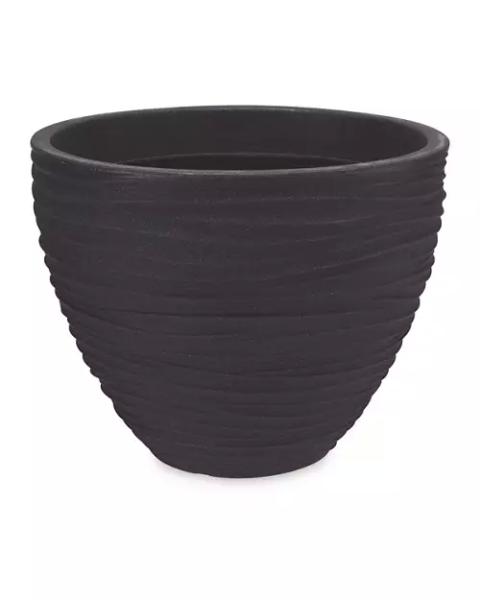 Grooved Plastic Planter