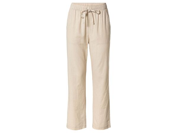 Ladies' Linen Blend Trousers