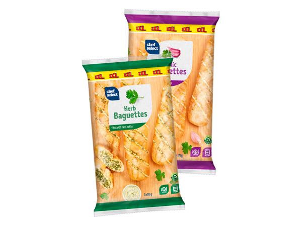 Garlic or herb baguettes xxl