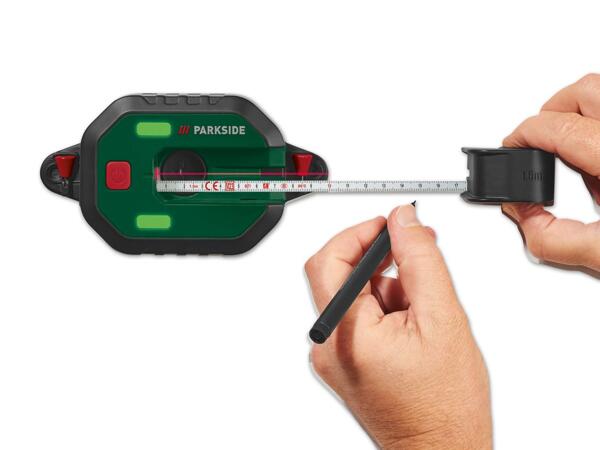 Laser-Wasserwaage mit Maßband