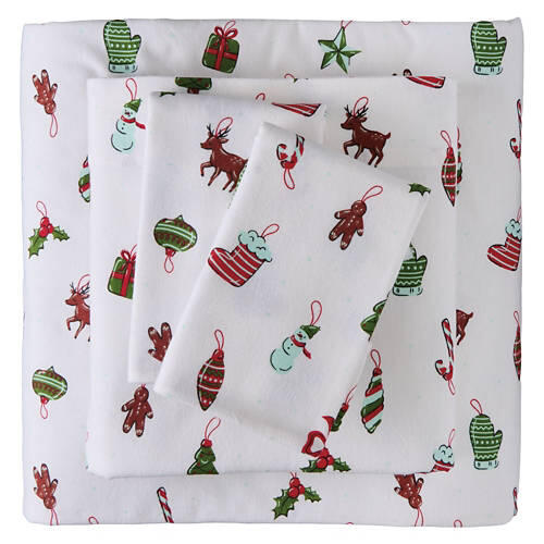 King Size Flannel Sheet Set - Toss