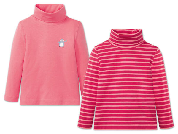 Kleinkinder ­Rollkragenshirts, 2 Stück, Mädchen