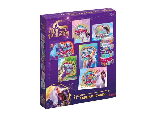 Unicorn Academy Tape Art Cards