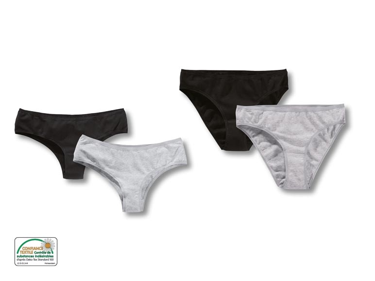 Hipsters/ slips taille basse, lot de 2