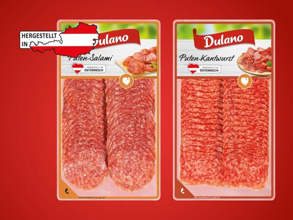Putenkantwurst oder Salami