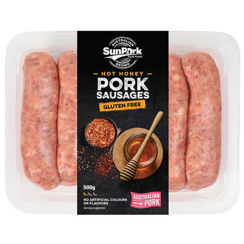 Hot Honey Pork Sausages 500g