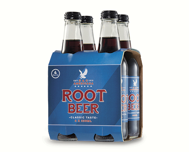 Saxby & Coleman Root Beer or Cream Soda 4 x 330ml