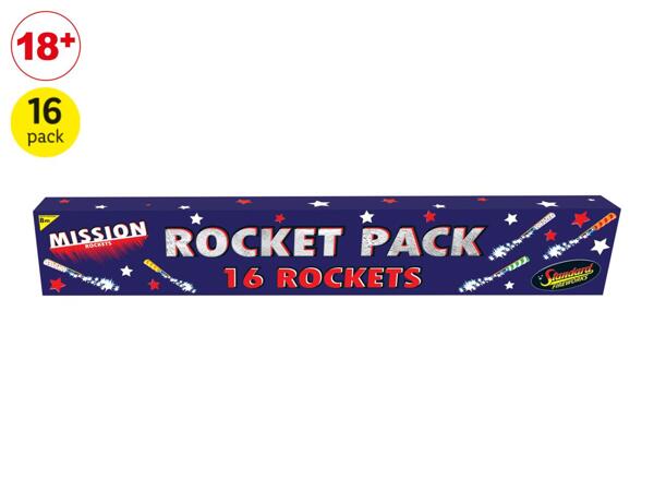 Standard Fireworks Mission Rocket Pack - 16 Pack