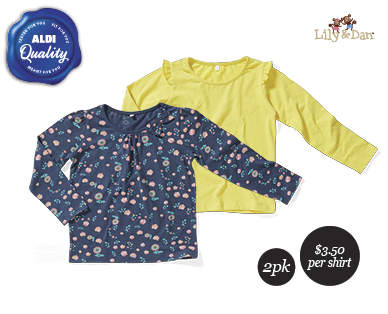 GIRLS T-SHIRTS 2PK