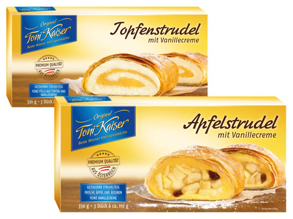 TONI KAISER Apfel- oder Topfenstrudel