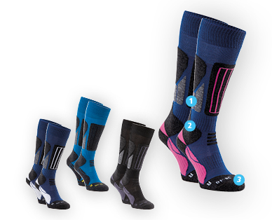 Chaussettes de ski pour femmes/hommes INOC