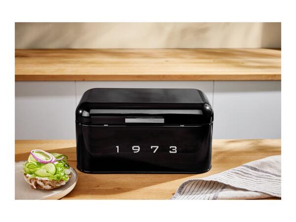 Silvercrest Black Bread Bin