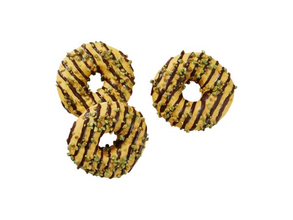 Pistachio Donut with Chopped Almonds