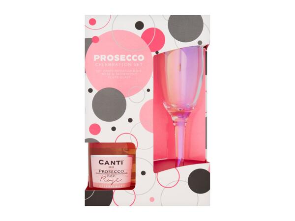 Canti Prosecco & Glass Gift Pack