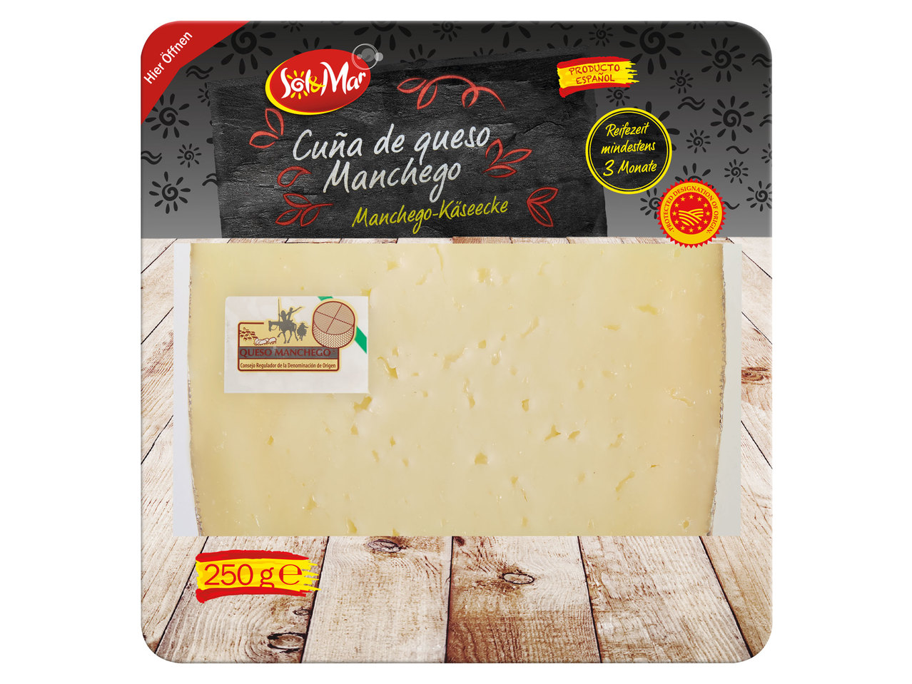 SOL & MAR Cuna de queso Manchego