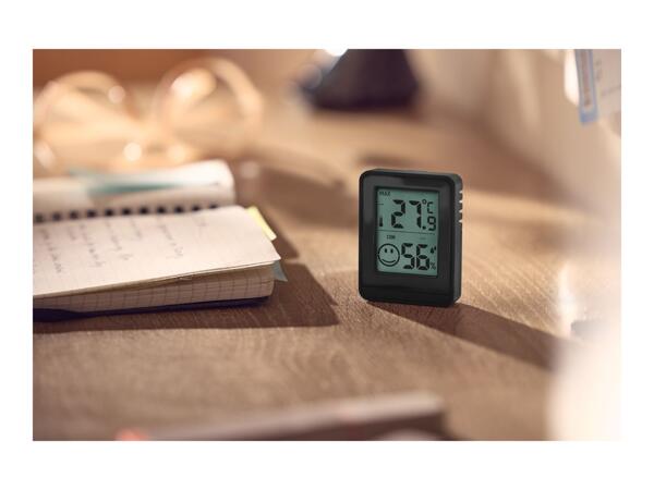 Black Thermometer & Hygrometer - 3 Pack