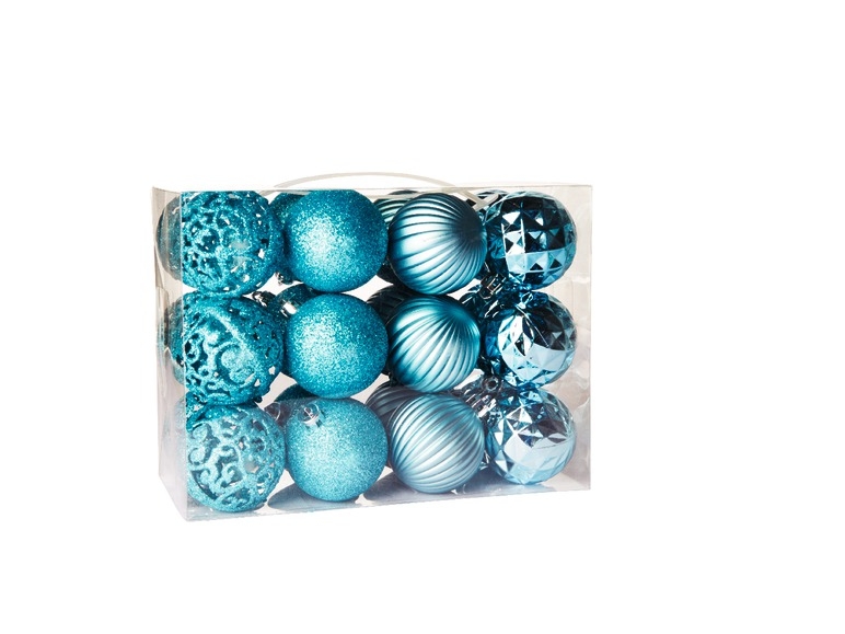 Christmas Tree Baubles, 24 pieces