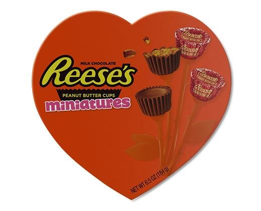 Reese's 
 Peanut Butter Cups Miniatures Heart Box