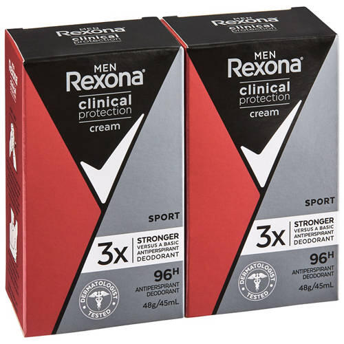 Clinical Protection Antiperspirant Deodorant 96 Hour 2 Pack 48g